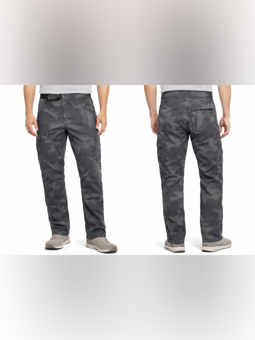 Prana Pants Mens 30x34‎ (32x33.5) Relaxed Fit Zion Camo Belted Climbing Hiking